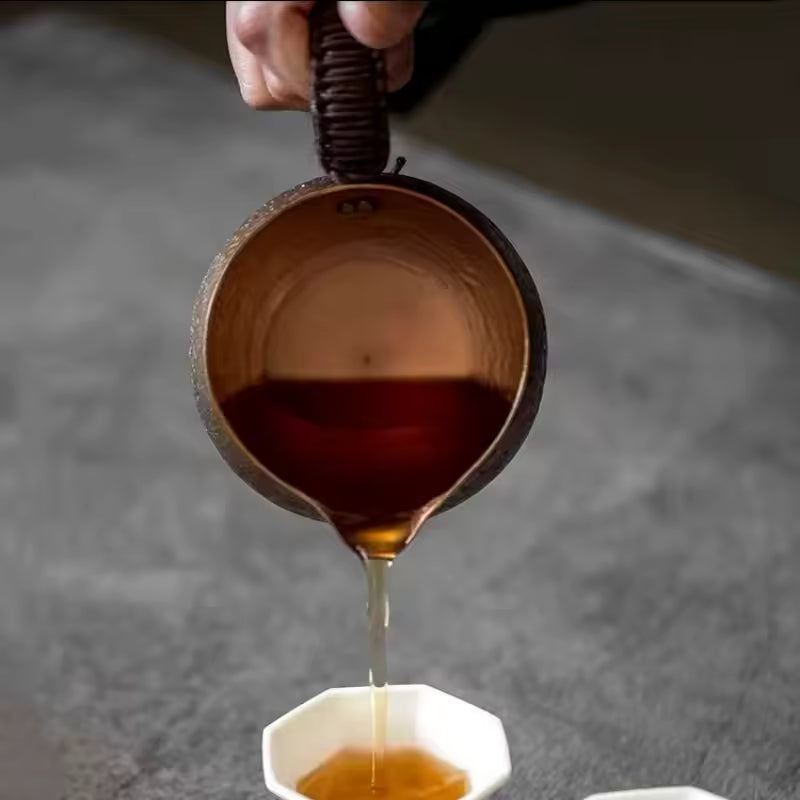 Japanese-Style Vintage Copper Coffee Cup.