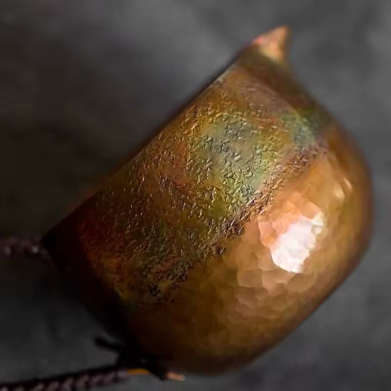 Japanese-Style Vintage Copper Coffee Cup.