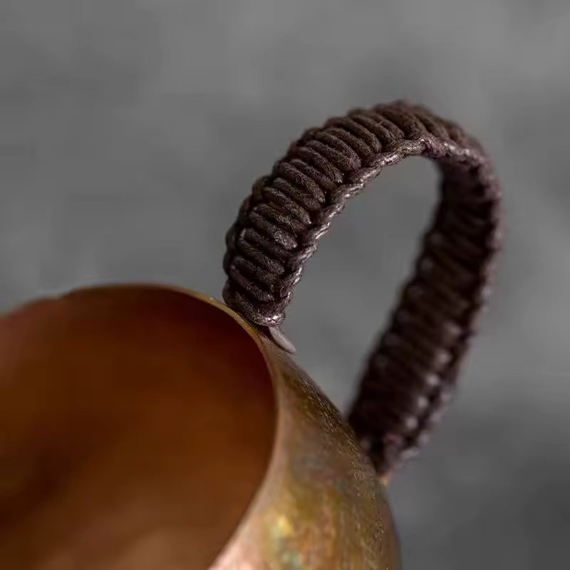 Japanese-Style Vintage Copper Coffee Cup.