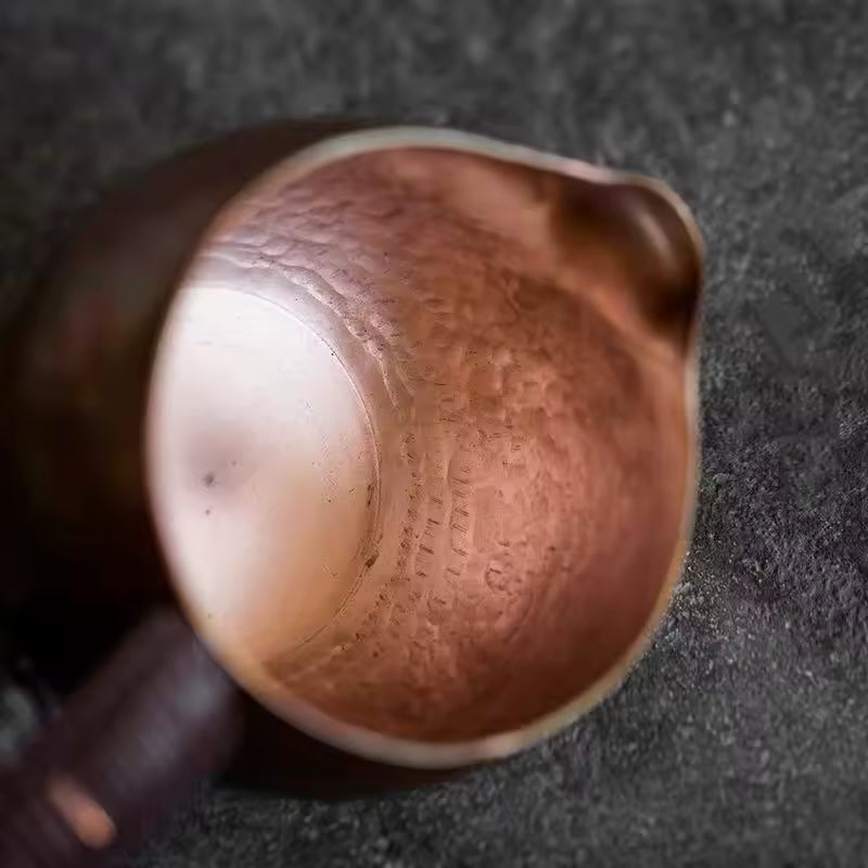 Japanese-Style Vintage Copper Coffee Cup.